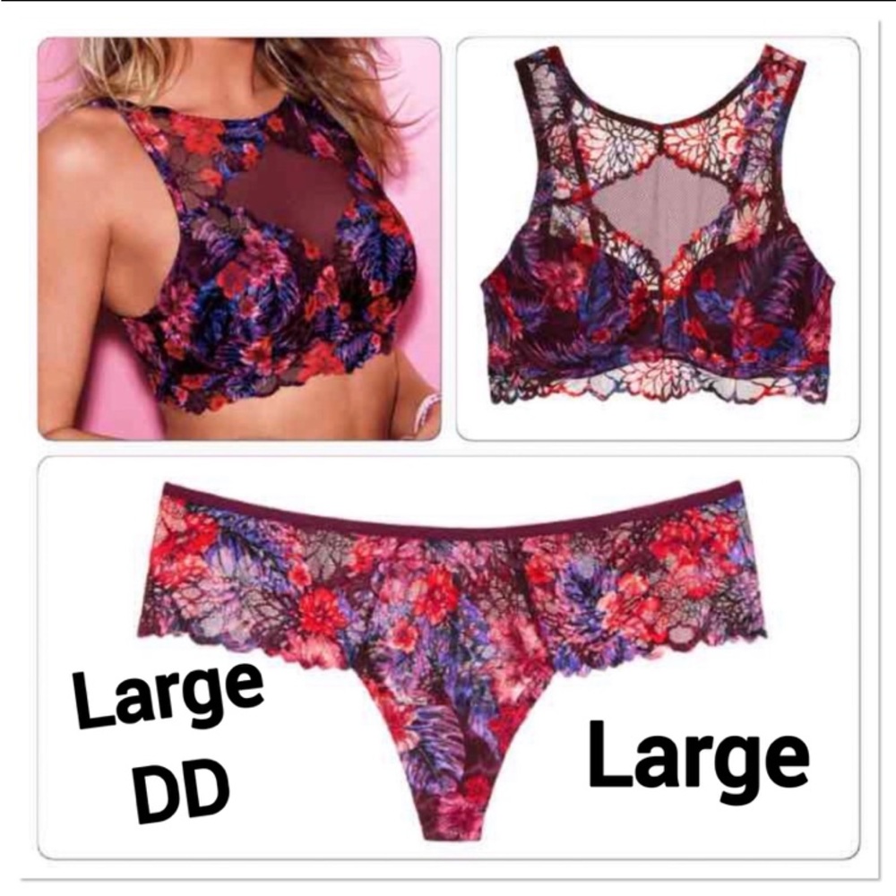 NWT VS PINK LARGE LINGERIE SET